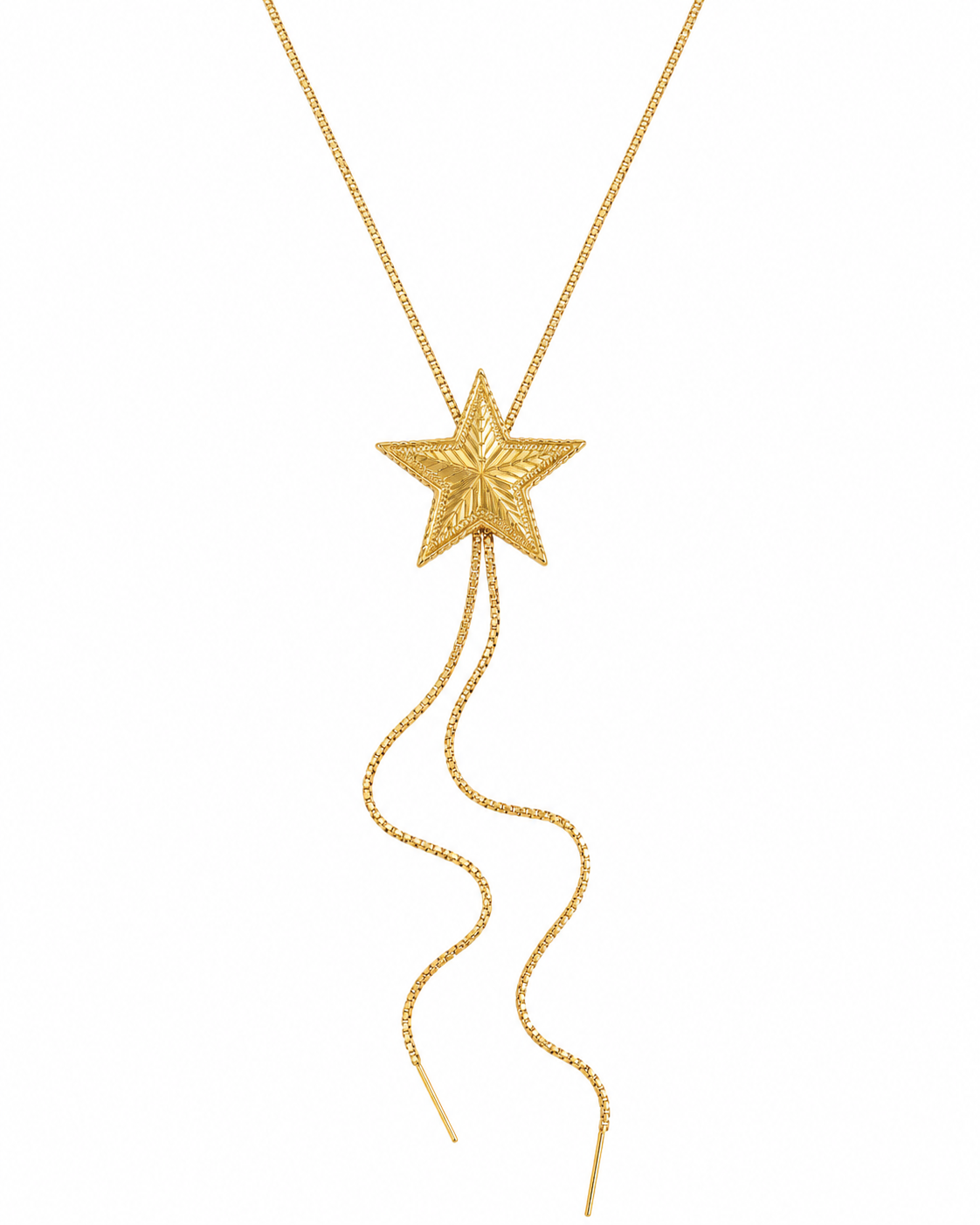 Gold Star Bolo Tie