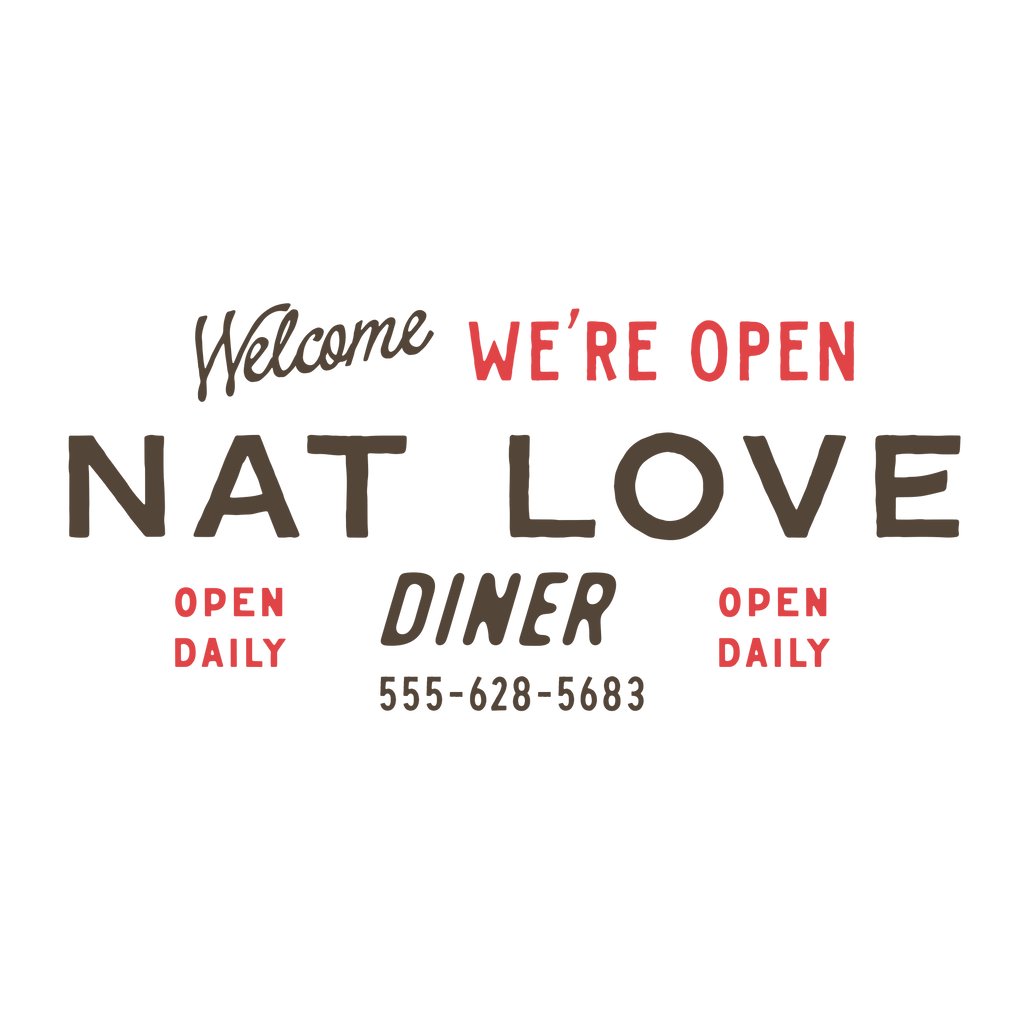Nat Love Diner Tee
